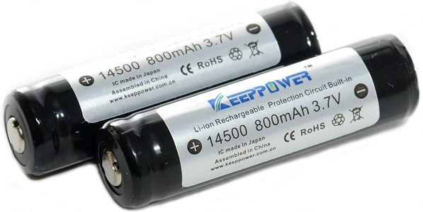 Li-Ion аккумуляторы KeepPower 14500 800 mAh